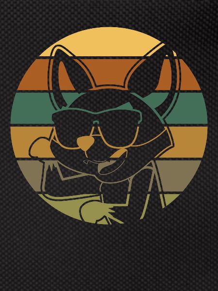 Fuchs mit Sonnenbrille retro Füchse