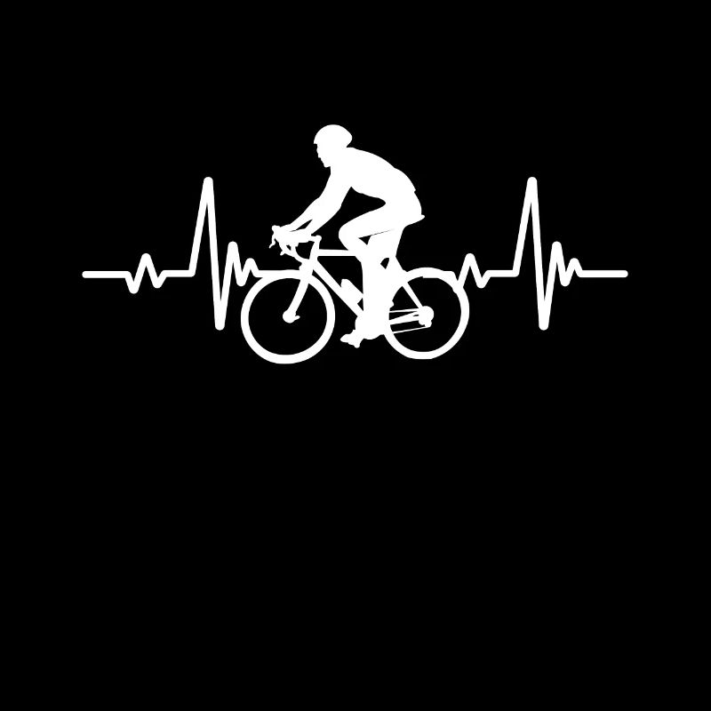 Fréquence cardiaque de vélo de route Heartbeat Line Bicycle