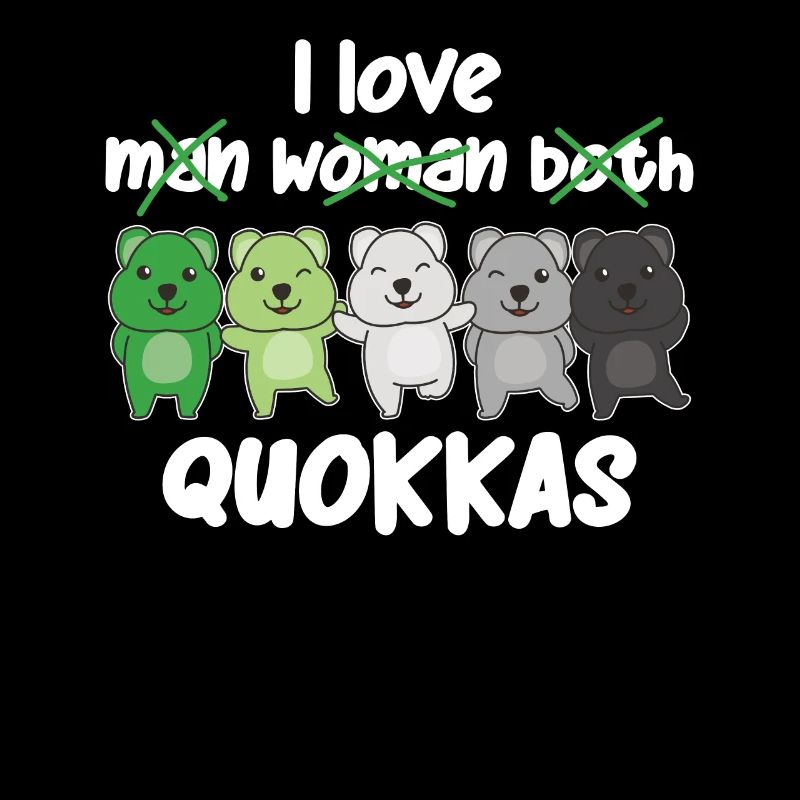 Aromantic Flag Pride LGBTQ süße Quokka