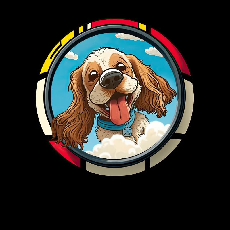 Dog Cartoon Cocker Spaniel for Dog Lovers
