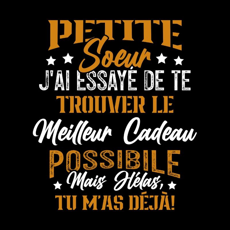 Meilleure Petite Soeur du monde idée cadeau