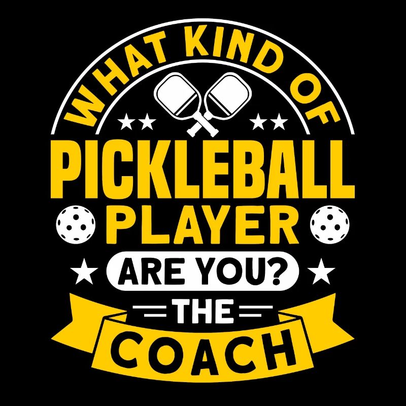 Coach Pickleball Player Pickleball Design