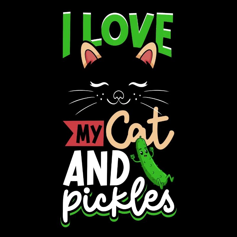 J’aime mon chat et mes cornichons - Concombres
