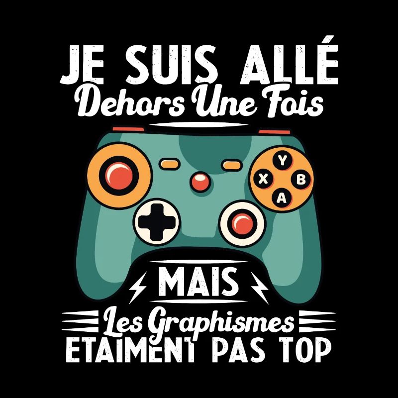 Cadeau Humour Console Graphisme Jeux Vidéo
