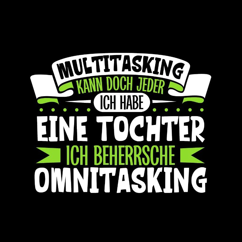 Multitasking kann jeder - Vater und Tochter