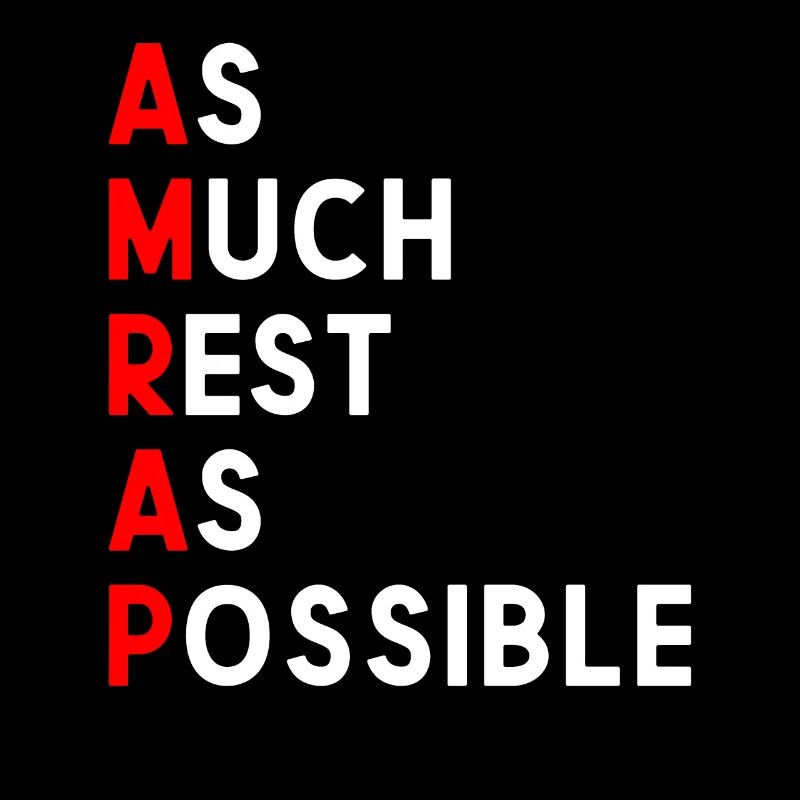 Autant de repos que possible AMRAP drôle