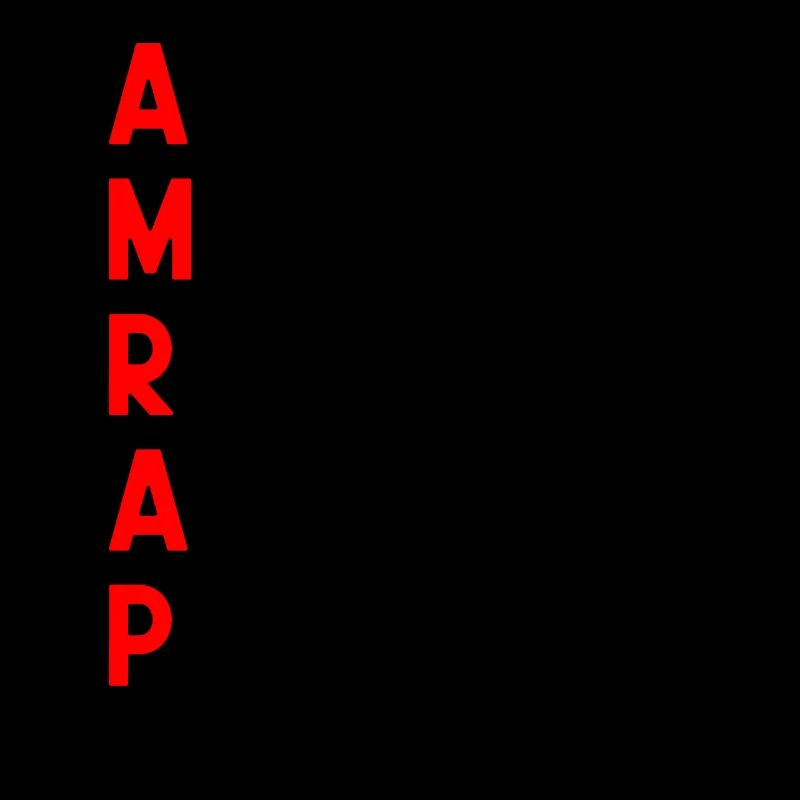 Autant de repos que possible AMRAP drôle