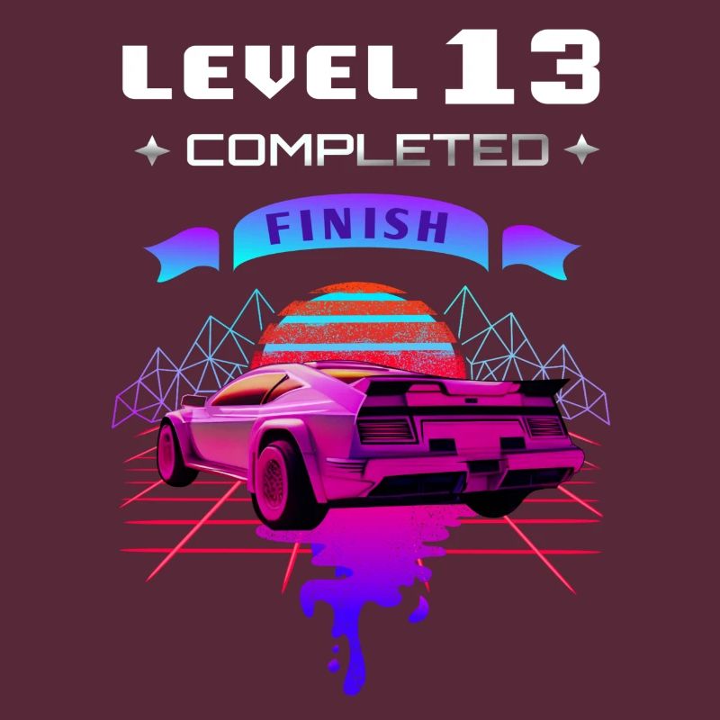 Level 13 completed 13.Geburtstag Retro Wave