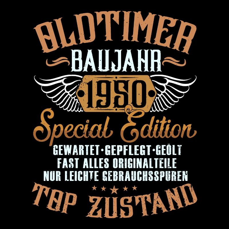 73 Jahre Oldtimer Modell 1950 73. Geburtstag