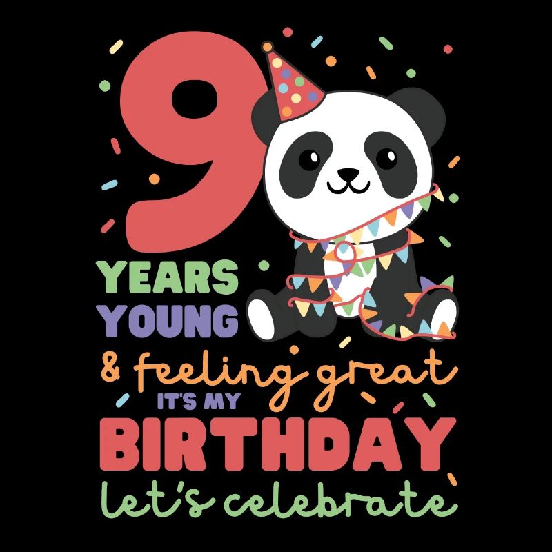 Panda pour les enfants de 9 ans de neuf ans