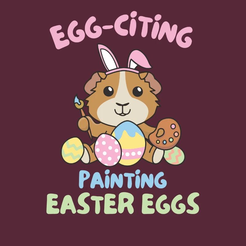 cute guinea pigs for Easter with Easter eggs