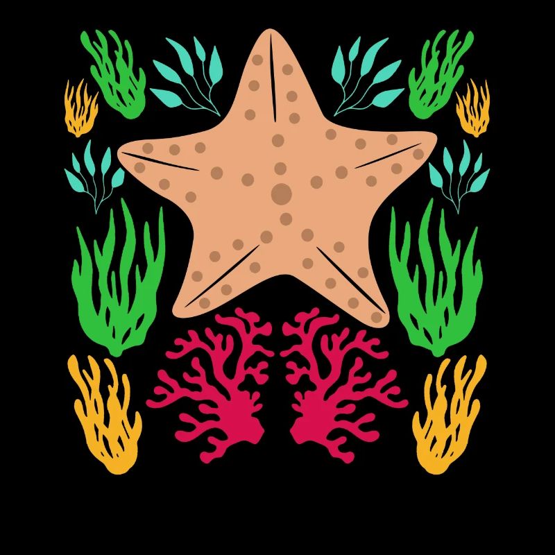 Étoile de mer dans la mer