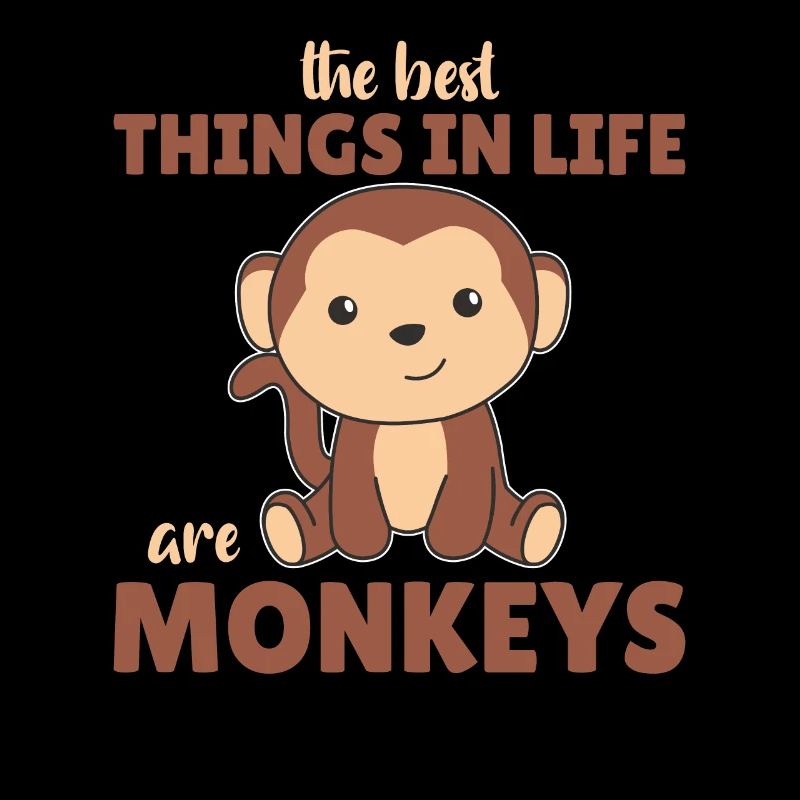 Les meilleures choses dans la vie sont les singes - singe mignon