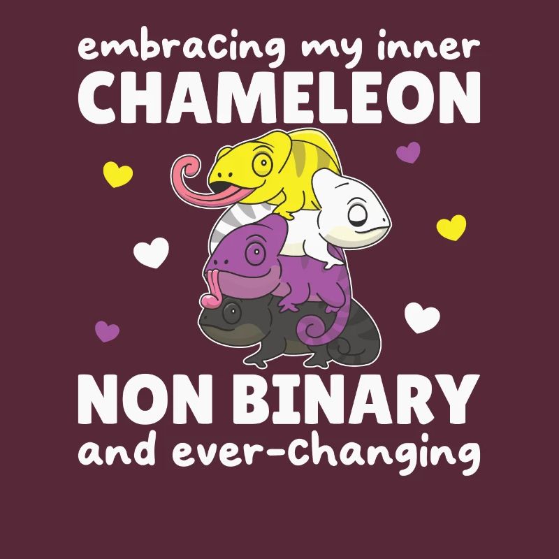Nonbinary Chameleon Flag Pride LGBTQ Non Binary
