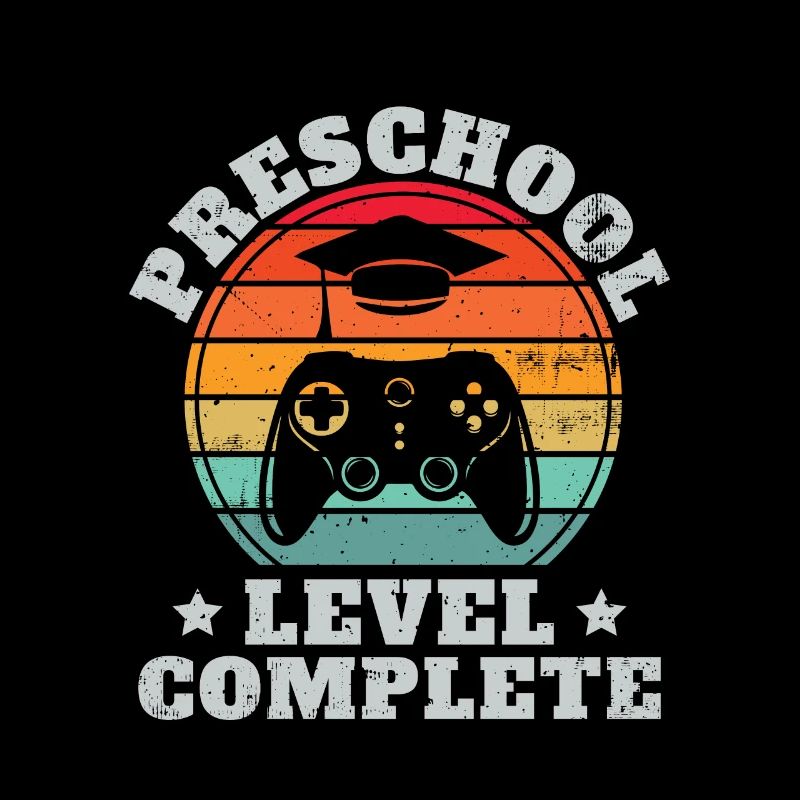 Vollständige Vorschulstufe Retro Pre-K Abschluss