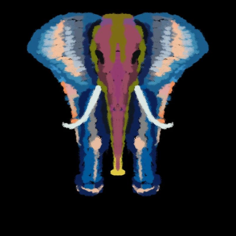 bunter Elefant