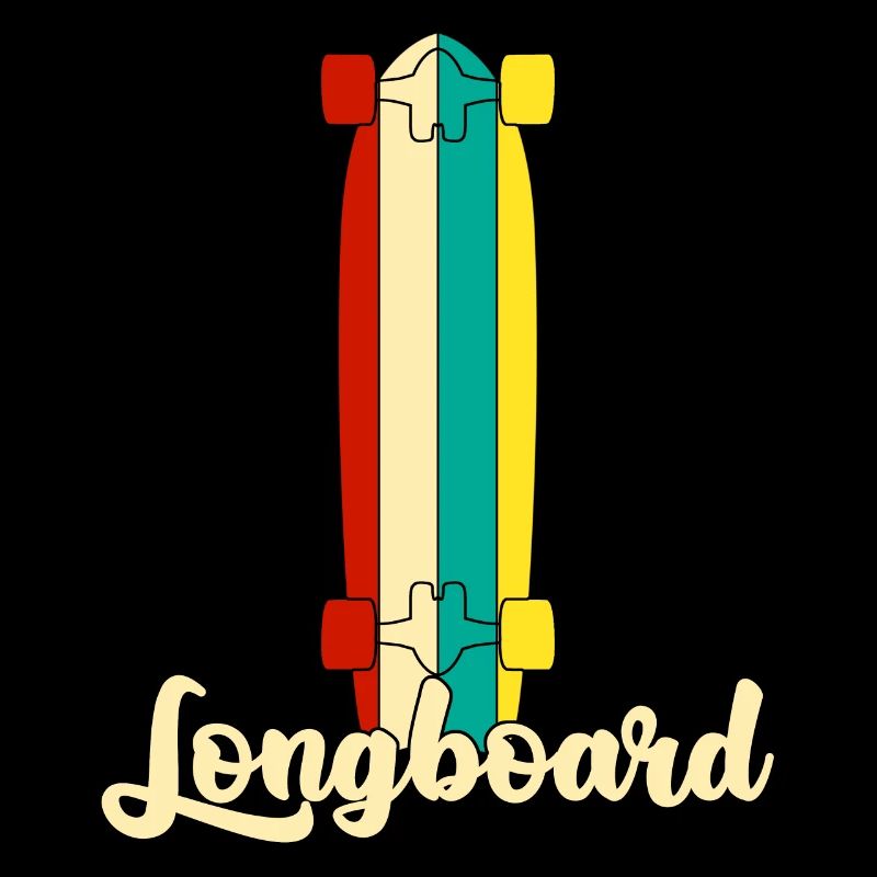 Longboard Longboarding Retro Longboarder