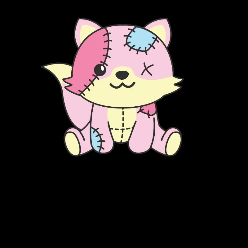 Kawaii Gothic Fuchs Pastellfarben Gothic Goth