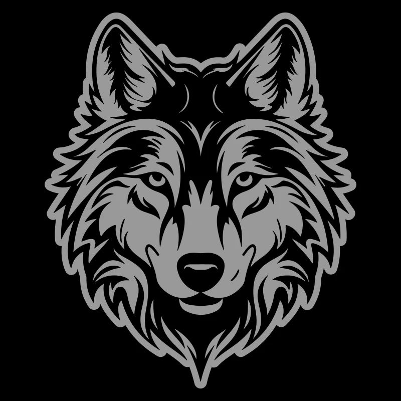 Silhouette de loup