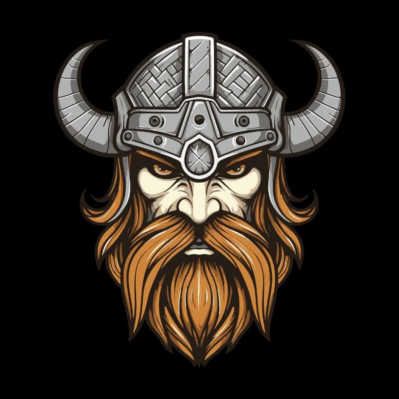 Wikinger Krieger Valhalla Kopf