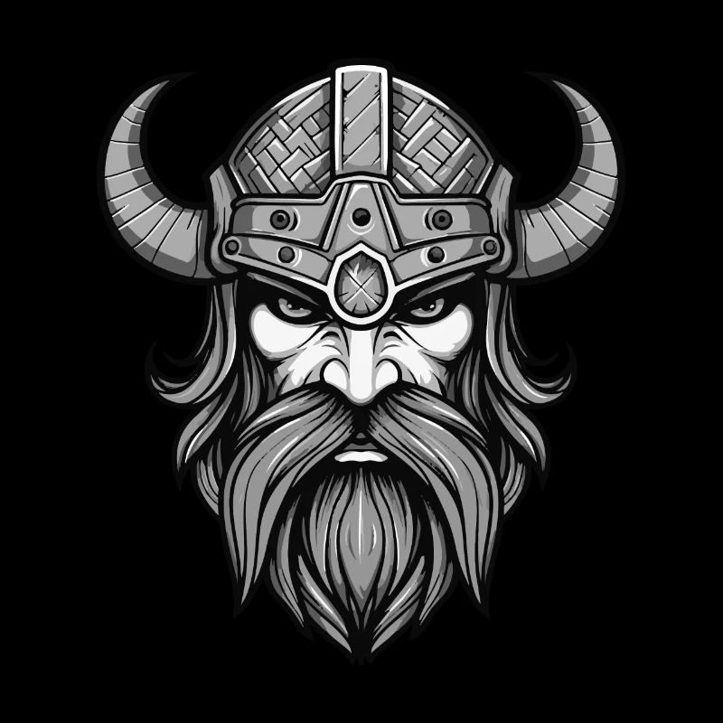 Wikinger Krieger Valhalla Kopf