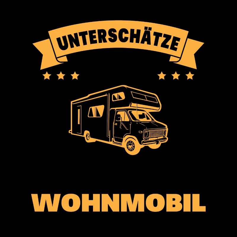 alten mann mit einem Wohnmobil