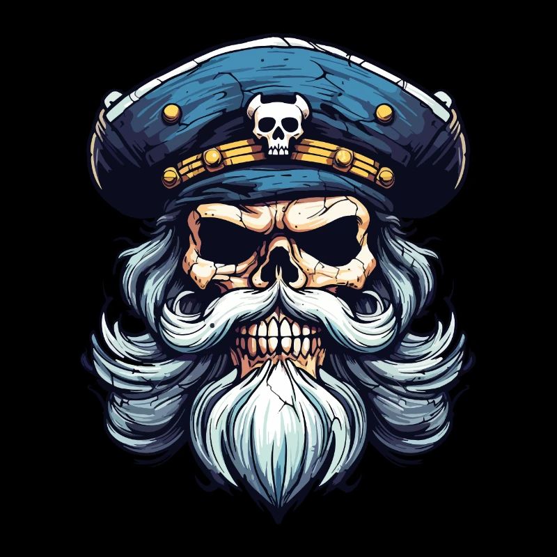 Sailor Skull Skull Captain Ahoy Ship