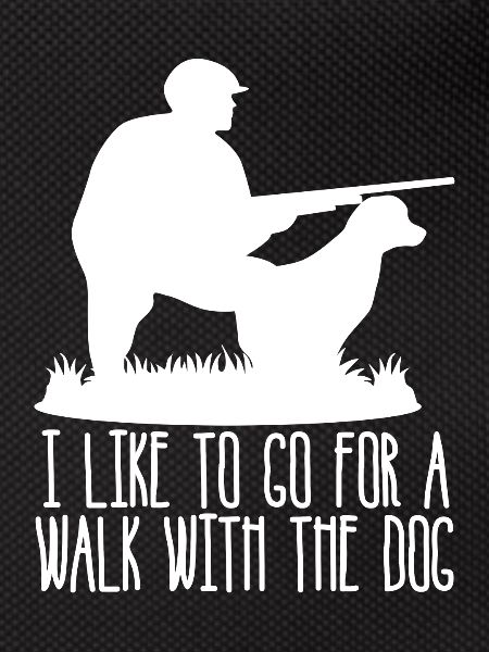 Hunter with Dog Hunting