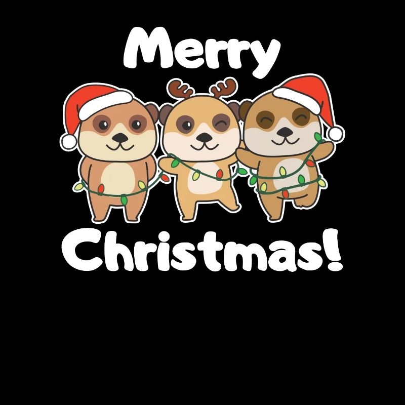 Suricate Noël Animaux d’hiver Suricate