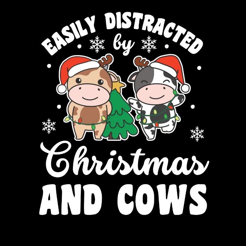 Facilement distrait par Noël et les vaches