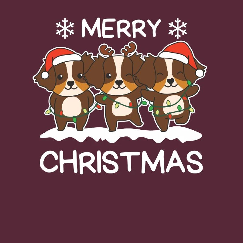 Frohe Weihnachten Australian Shepherd Heiligabend