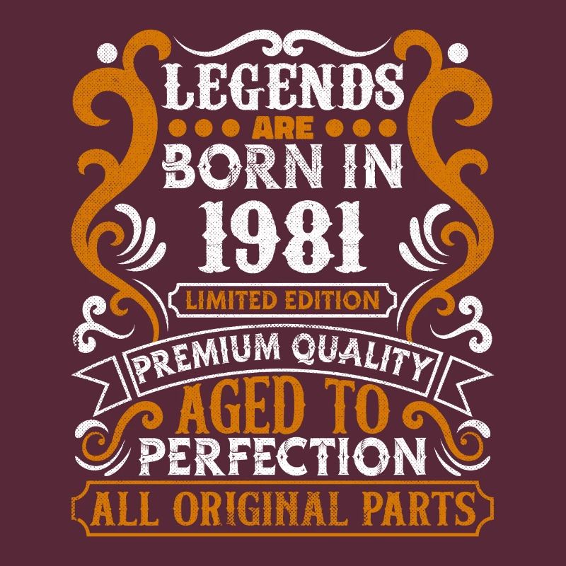 Legends Are Born In 1981 Geburtstagsgeschenk -1981