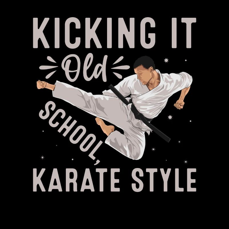 Kicking it old school Style Karaté
