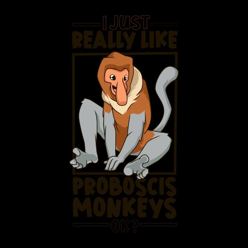 J’adore les singes proboscis - singe proboscis