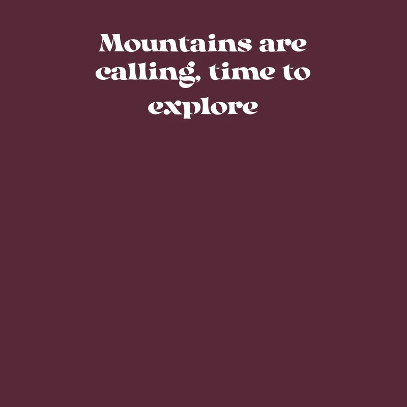Wandern - Mountains are calling, time to explore