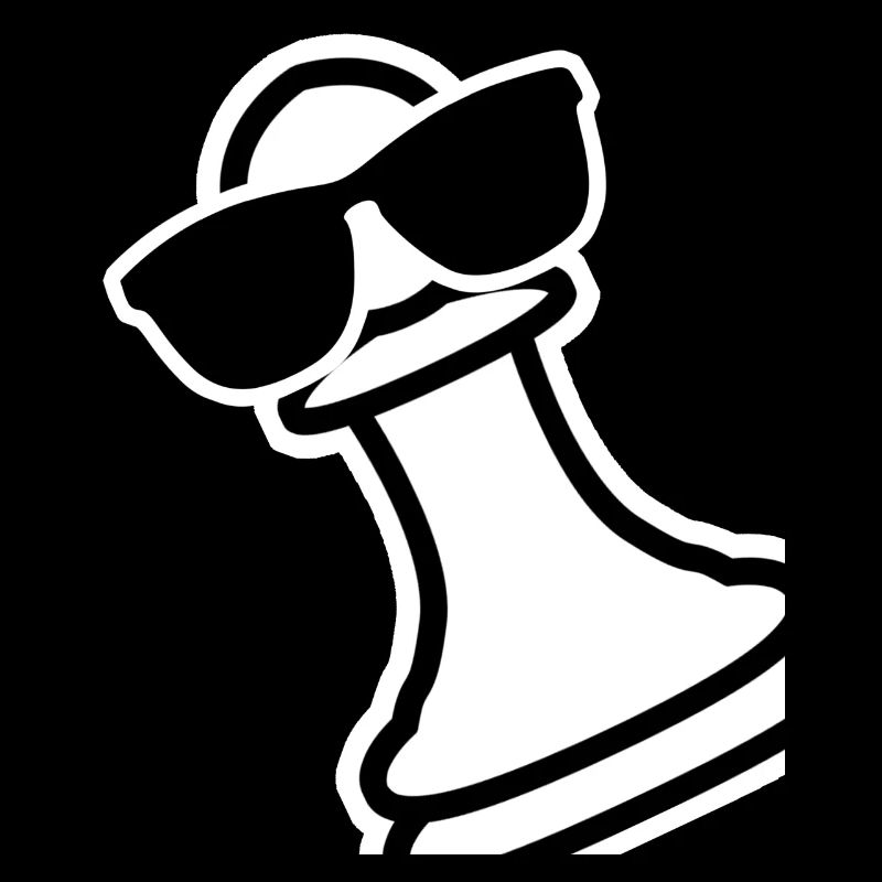 Pion d’échecs avec lunettes de soleil