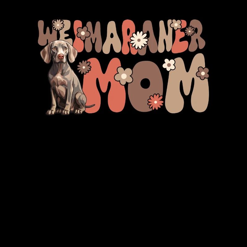 Weimaraner Groovy Weimaraner Mom