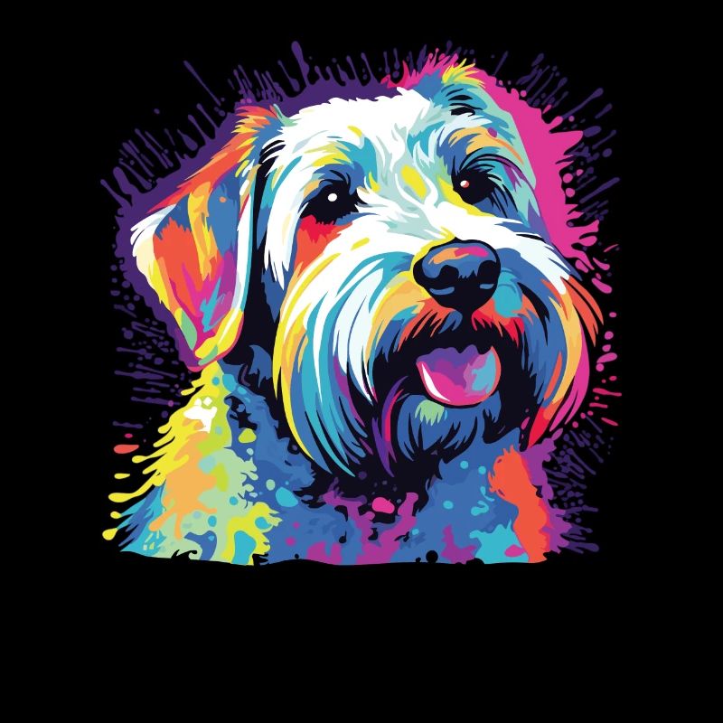 Wasserfarben Farbenfroher Sealyham Terrier