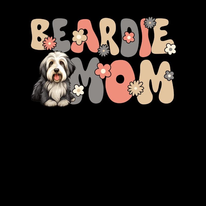 Bearded Collie Groovy Beardie Mom
