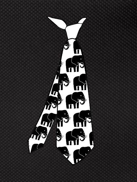 Éléphants cravate éléphant