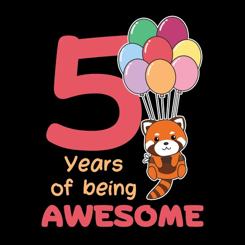 Panda roux pour les enfants de 5 ans
