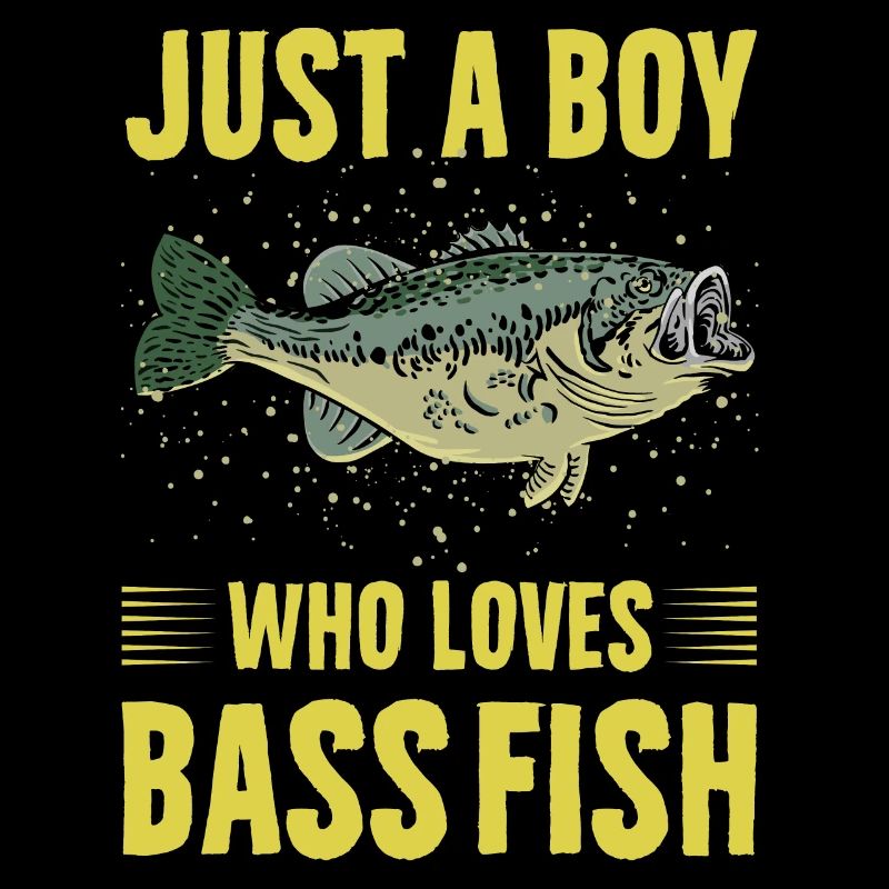 Nur ein Junge, der Barschfische liebt