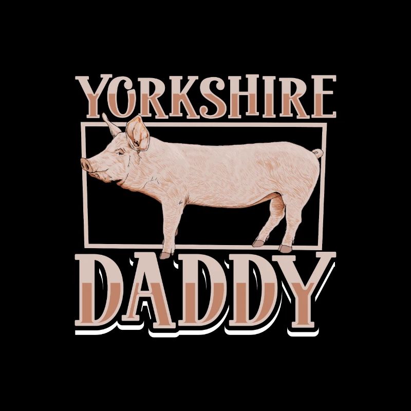 Papa cochon du Yorkshire