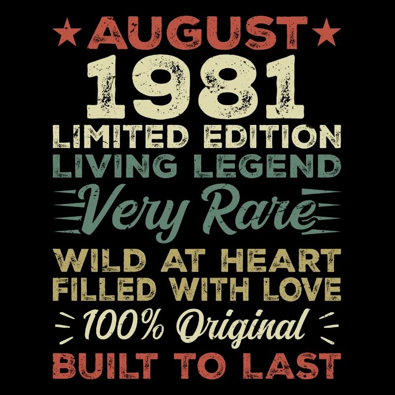 Août 1981 - Idée cadeau pour août 1981 - 1981