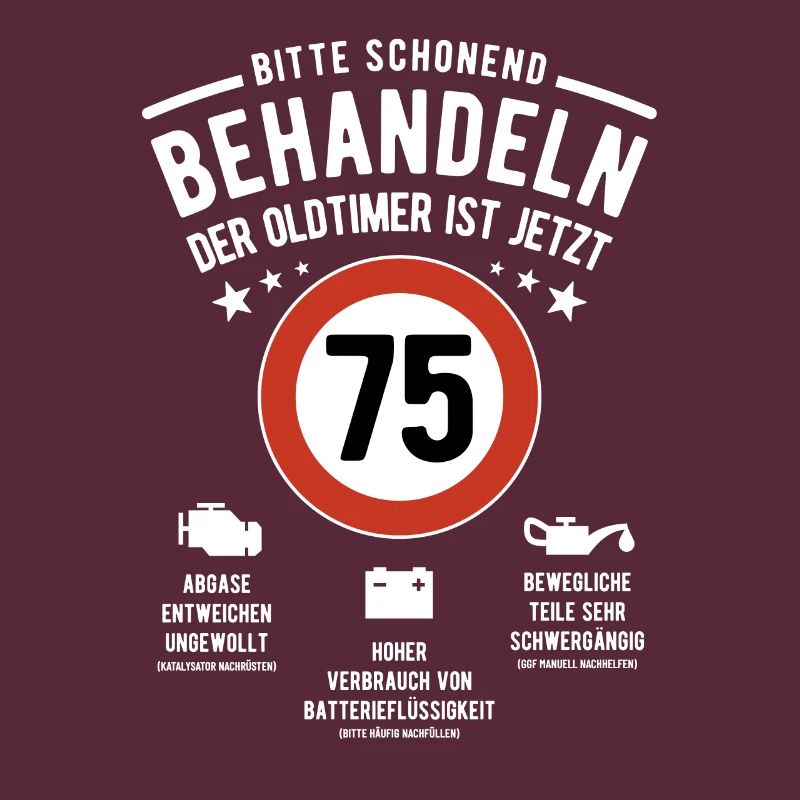 Oldtimer schonend behandeln - 75. Geburtstag