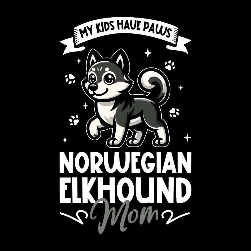 Norwegischer Elchhund Mama