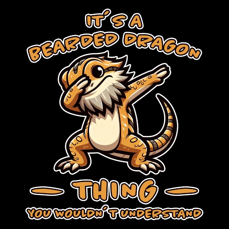 Dabbing Bearded Dragons Saying Joke Bearded Dragons Gift