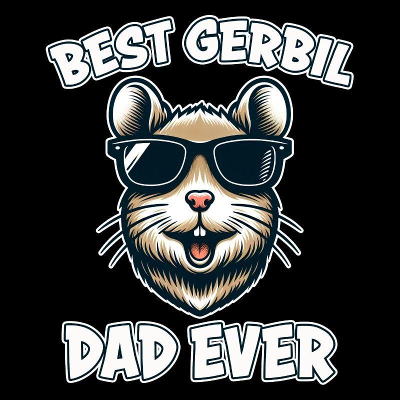 Gerbille disant Gerbil papa Drôle Gerbille Cadeau