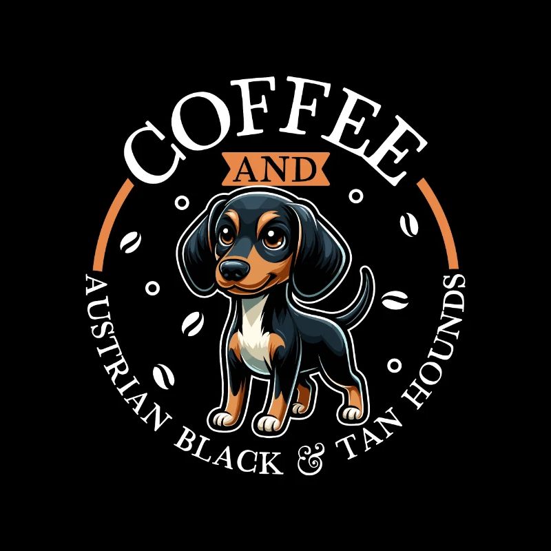 Coffee and Austrian Black and Tan Hound
