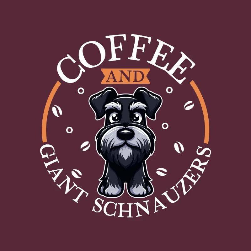 Café et schnauzer géant